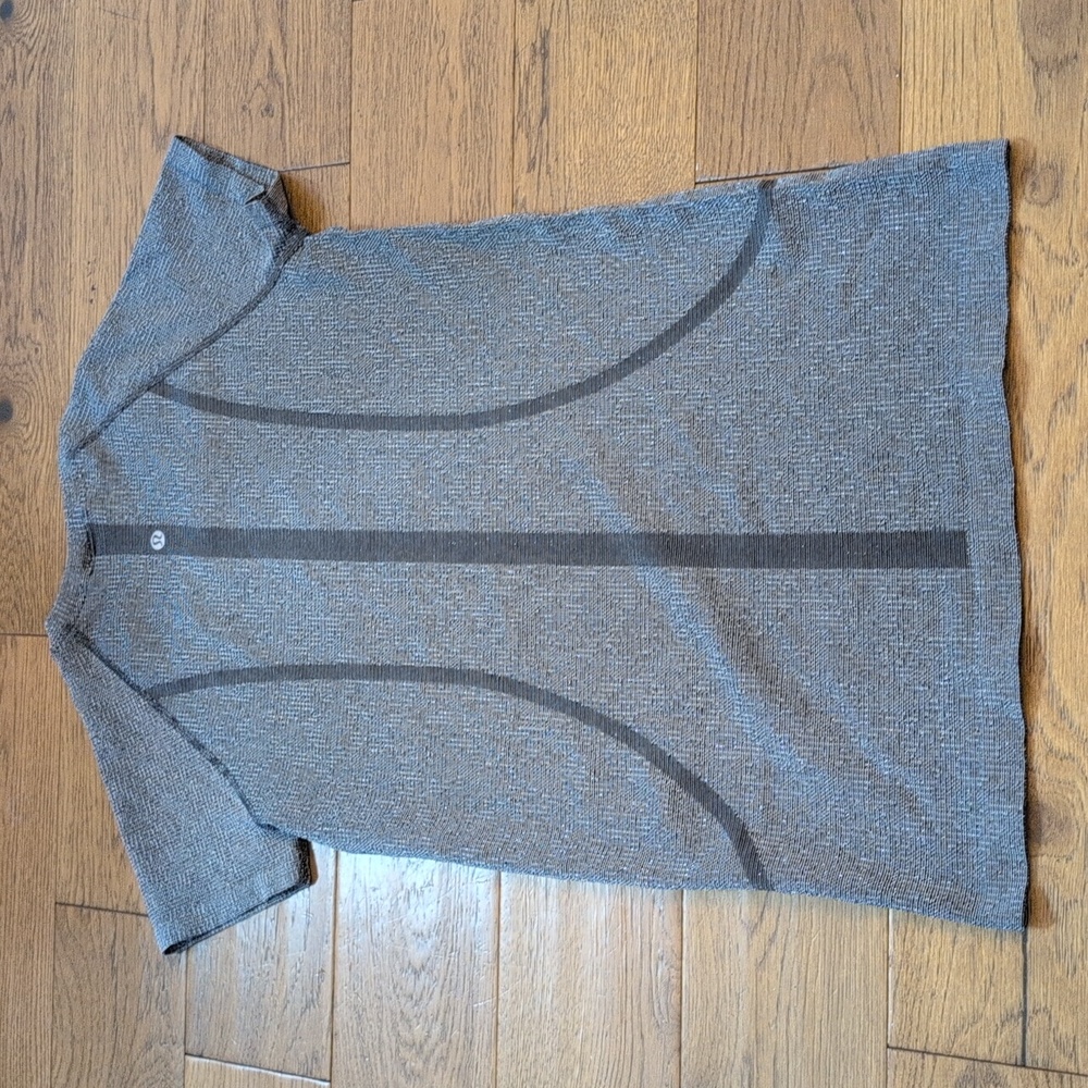 Lululemon Swiftly Crew *Sparkle* Black Grey Silver - Picture 5 of 6